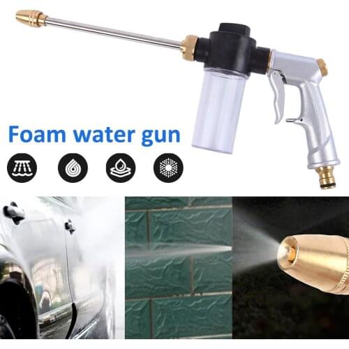 High Pressure Water Spray Gun Washing Machine Car Washing Machine Garden Watering Hose Nozzle Sprinkler Foam Cleaning Water Gun