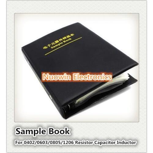 Resistor Capacitor Inductor Blank SMD Components Empty Sample Book For 0402/0603/0805/1206 Electronic Component