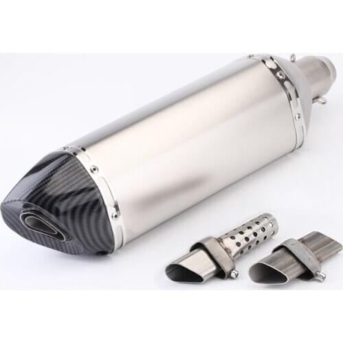 Universal Motorcycle Exhaust Pipe DB Killer Stainless Steel Muffler Pipe Adjustable Silencer Stainless Steel Catalyst