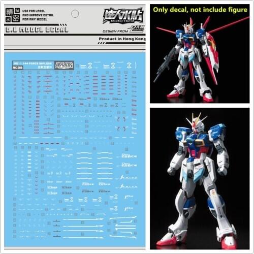 D.L high quality Decal water paste For Bandai RG 1/144 ZGMF-X56S-α Force Impulse Gundam RG38 DL179