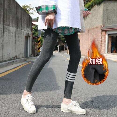 Japan Cotton Winter Leggings Womens Warm Leggings High Waist Thick Velvet Legging Solid All-match Leggings Women
