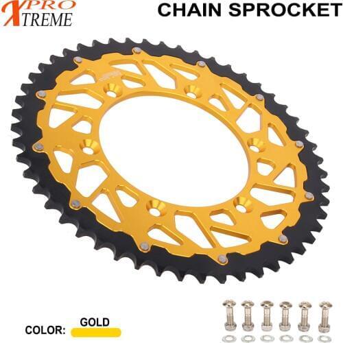 Motorcycle 42 44 46 47 49 50 51 52 Rear Chain Sprocket For SUZUKI TSR DR DRZ RM RMX RS 125 200 250 350 400 450 RM125 RM250 E/SM