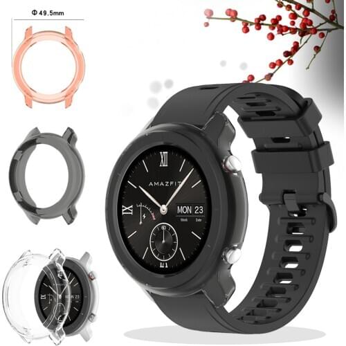 TPU Protector Cover Case Protective Shell For Xiaomi Huami Amazfit GTR 42mm 47mmSmart Watch Protector Cases Lightweight Durable