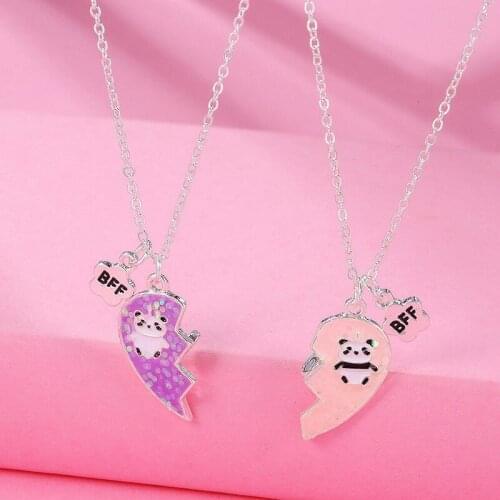 Couples Chain Necklace for Girl Friendship Gifts Necklaces Pendant Best Friends