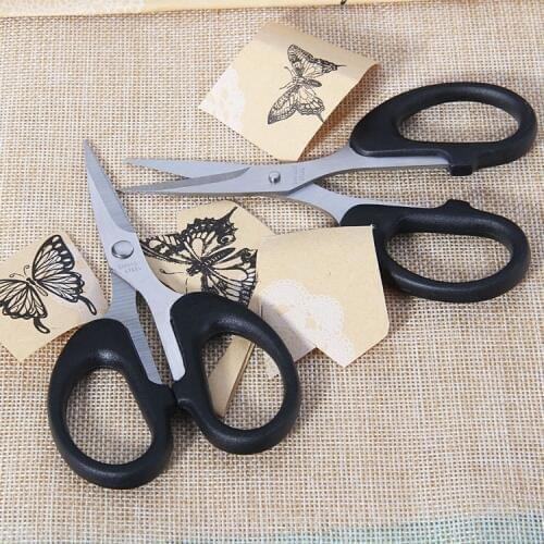 ZtDpLsd 1Pcs Scissor Civilian Tailor Stationery Stainless Steel Office Paper Cut Household Thread Childart Handmade Scissors