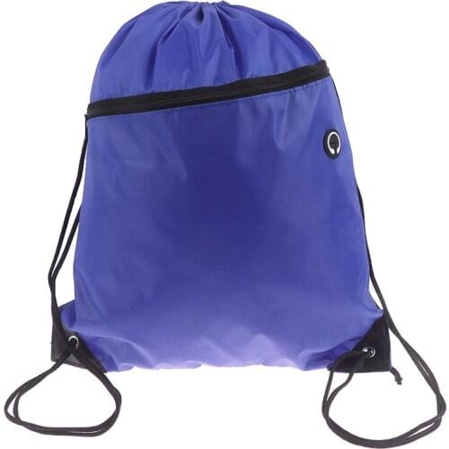 1PC Fashion Portable Sport Travel Pack Man Women Solid Drawstring Bag Large Capacity Storage Bags