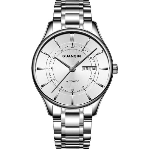 2020 Guanqin GJ16130 watch Vintage business leather strap fashion watch Brand new genuine waterproof and scratch proof