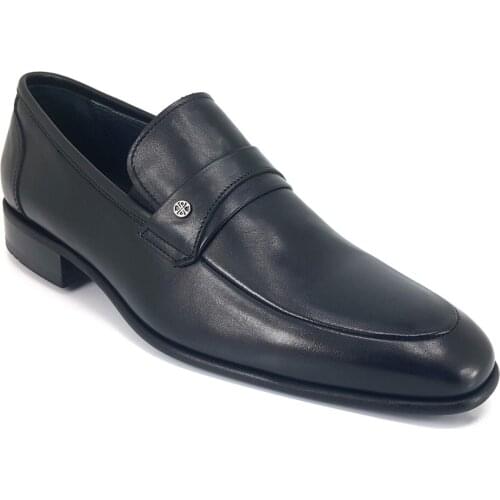 2021 Trend Yeni Sezon Model %100 Deri Ayakkabı İle Kişiye Özel ve Rahat Siyah Marcomen 6026 20KA Günlük Erkek Ayakkabı