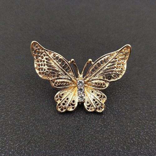 10pcs 31x51mm Metal Alloy KC Gold Butterfly Connectors DIY Accessories For Jewelry Making