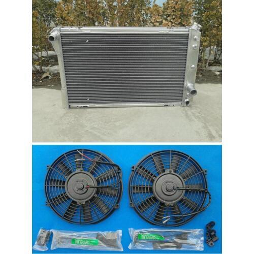 ALUMINUM RADIATOR+2*FAN For Pontiac Firebird/Trans Am/for Chevy Camaro 1982-1992 91 90 82 92 83 85 88 3 ROW