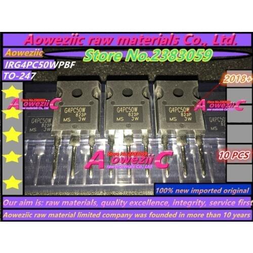 Aoweziic 2018+ 100% new imported original IRG4PC50WPBF G4PC50W IRG4PC50WPBF TO-247 IGBT tube 27A 600V