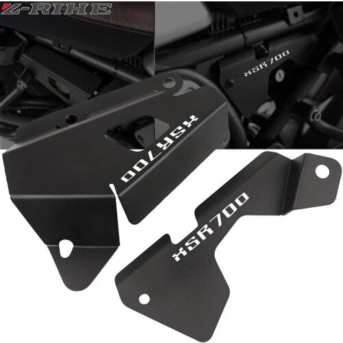 Motorcycle Black Side Panel Frame Cover Brake Reservoir Guards Protector Set For YAMAHA XSR 700 XSR700 2018 2019 2020 2021