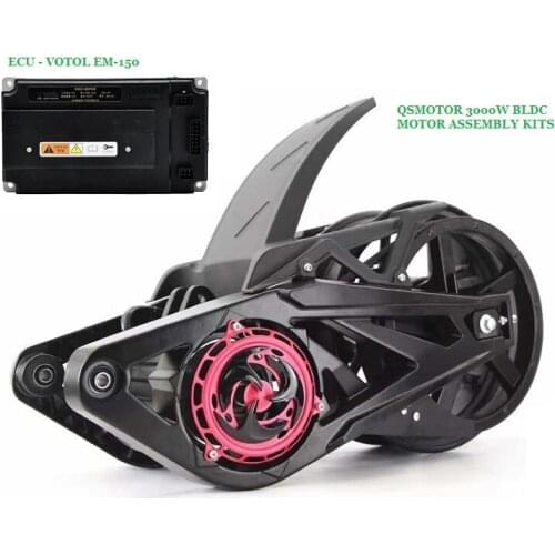 QSMOTOR 3000W BLDC Mid-drive Motor Assembly Conversion Kits For Electric Scooter