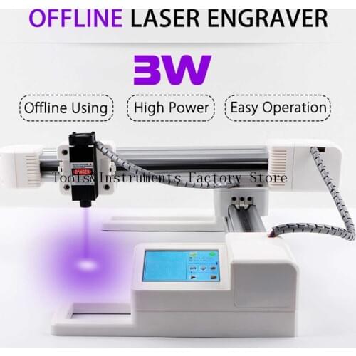 Wood Router Milling Machine 3000MW 155MM*175MM Area 3W CNC Engraving Machine Mini Laser Engraving Machine Carving Wood Tools