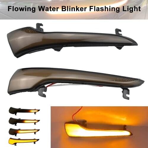 2PCS For LADA GRANTA Flowing Water Blinker Flashing Light Dynamic Turn Signal Light Side Mirror Light LED