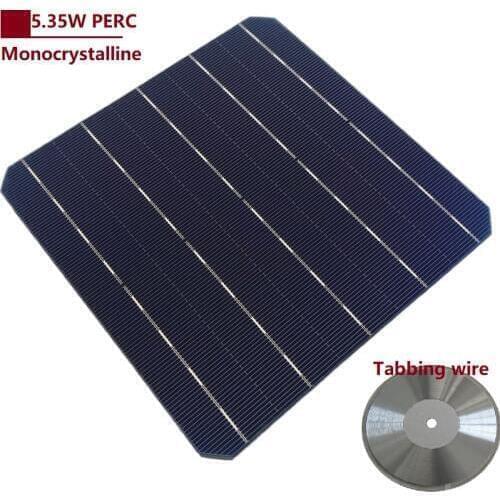 200W solar panel diy kits 40pcs PERC high quality 5.35W 0.5V monocrystalline solar cells + enough tabbing wire