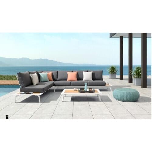 Outdoor furniture set garden furniture sofa with teak wood