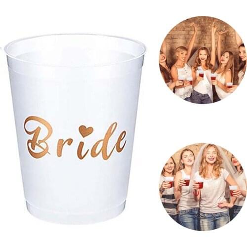 Bride Tribe Cup Bride To Be Party Team Bride Plastic Cup Wedding Decoration