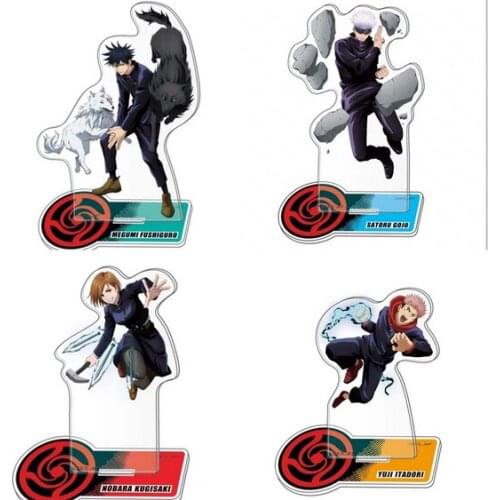 NEW Anime Jujutsu Itadori Yuji Fushiguro Megumi Kugisaki Nobara Kaisen Acrylic Large Stand Figure Model Desktop Toy Collection