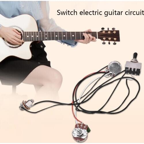 Wiring Harness Prewired Toggle Switch Jack Pots Replacement for LP Electric Guitar