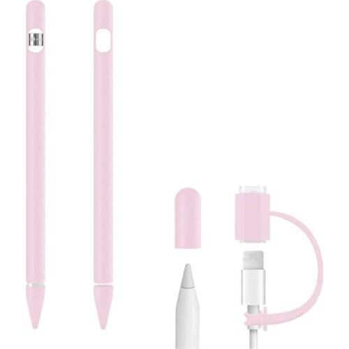 Silicone Case For Apple Pencil 1 4PCS/Set Apple Pencil Case Anti-Lost Apple Pencil Cover Stylus Holder Protective Cover