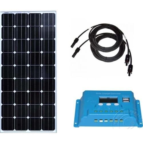 Solaire Kit Solar Panel China 12v 150w Solar Charge Controller 12v/24v 10A Caravan Car Camp Rv Solar Battery Charger
