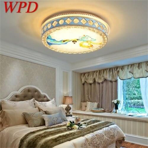 WPD Modern Ceiling Light LED Creative Crystal Lamp Fixtures Home For Bed Room Decoration