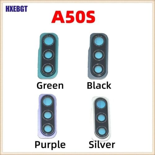 Back Camera Glass Lens With Frame For Samsung Galaxy A50s A507FN A507FN/DS A507 Housing Camera Glass Cover Holder Repair