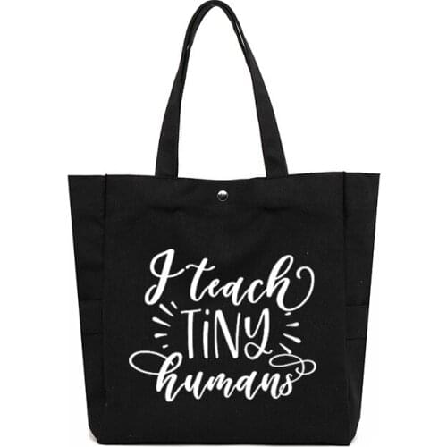 Teacher Tote Bag Gift for Kindergarten Teacher Funny Printed Large Capacity Book Bag Shopping Bag School Work Bag