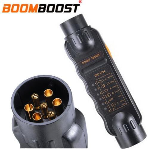 Car plug and socket tester trailer tester With 7 LED indicators Polarlander 12V 7 pin car diagnostic tool