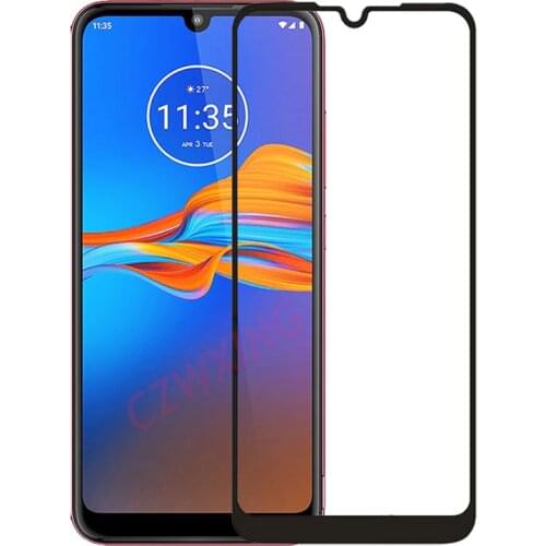 Full Cover Full Glue Tempered Glass For Motorola Moto E6 Plus Screen Protector protective film For Motorola Moto E6S Glass