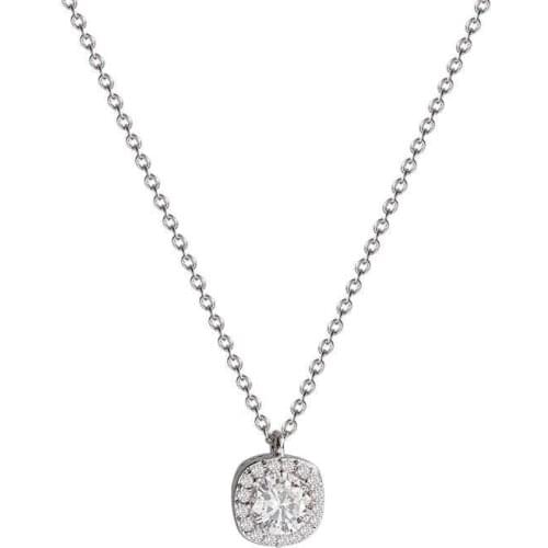 Jewellery Korean Simple Geometric Womens Diamond Zircon Design Titanium Steel Cool Clavicle Necklace for Women Girls Choker