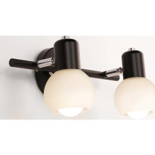 2019 hot sale High quality mirror headlights cheap price Wrought iron/ hardware /glass modern style Bathroom/handwash/bedroom