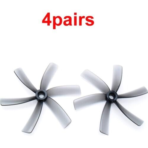 4pairs HQ Duct 75mm 6-Blade Propellers 3Inch CW/CCW 5mm Shaft 149 Drone Paddles Cinewhoop for RC FPV Racing Quadcopter Parts