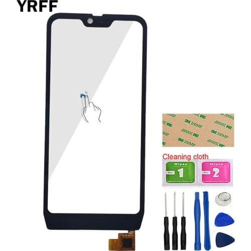 5.84" Touch Screen For Blackview BV9700 Pro Touch Screen Front Glass Digitizer Panel Front Glass Tools 3M Glue Wipes