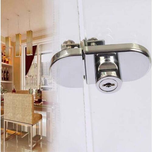 5set Double Glass Door Lock Shopping Malls Display Cabinet Locks Glass Door Lock Keyed Alike&Keyed Different Available CP54