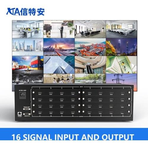 8x8 16x16 HDMI Matrix Switcher HD Mixed Plug-in Matrix Video Switcher 8 Input 8 Output With HDMI/DVI/VGA/SDI Interface