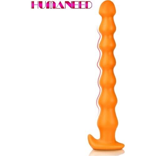 46*6.5cm Super Long Silicone Butt Anal Plugs Anal Big Beading G spot Masturbation Sex Toys for Women Men Gay Anus Sex Products
