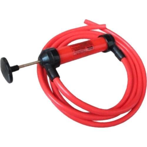 CAR SIPHON HOSE LIQUID OIL GAS WATER TRANSFER HAND PUMP SUCKER MANUALLY