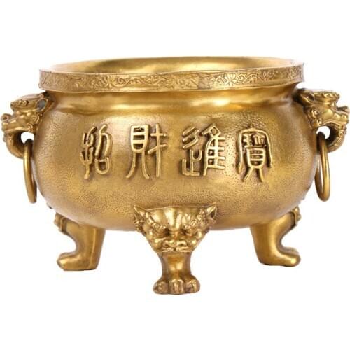 Pure Copper Tripod Incense Burner Ornaments Happy Ever After Incense Burner Decorations