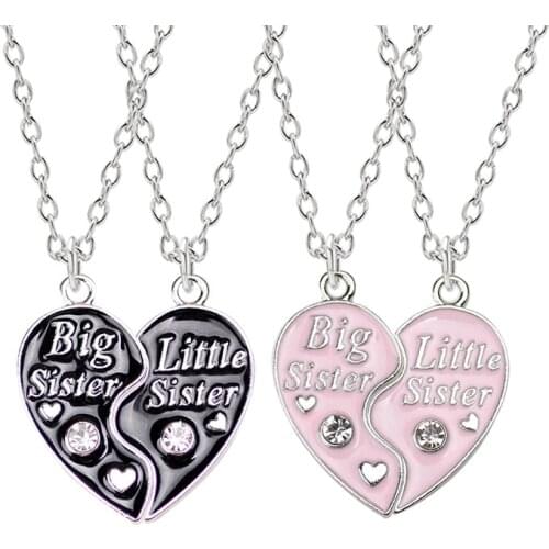 Hot Sale Best Friends Forever Sister Necklace BFF Friendship Pendant Choker Female Jewelry Birthday Gift Retail And Wholesale