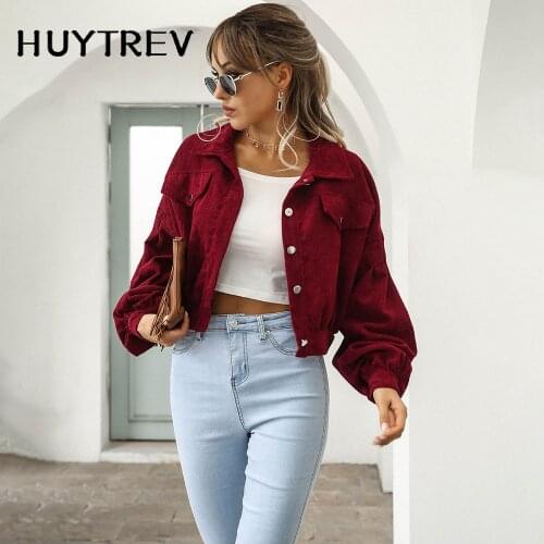 Женские стильные куртки Huytrev China At AliExpress