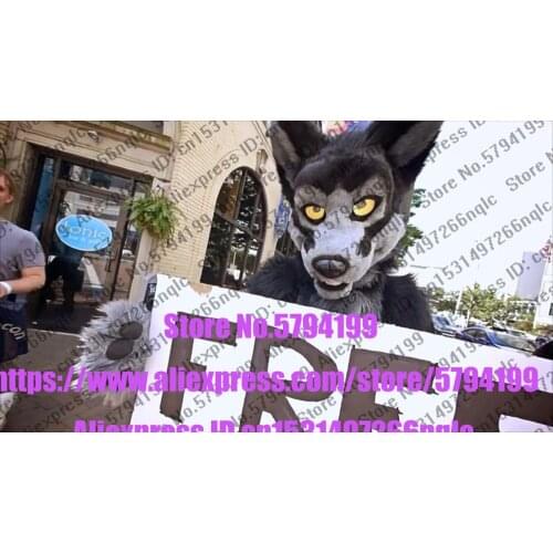 Customized Available REAL PHOTO dx0130 CAT full sets husky dog Suit fursuit Costume fox Party Carnival Gift