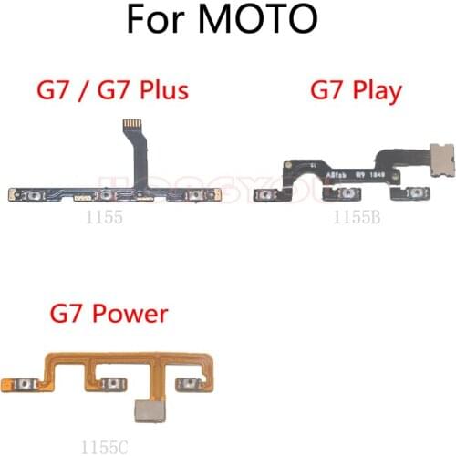 Power Button Switch Volume Button Mute On / Off Flex Cable For Motorola MOTO G7 Plus Play Power