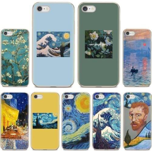 For Huawei P8 P9 P10 P20 P30 P Smart 2019 Honor Mate 9 10 20 8X 7A 7C Pro Lite Aesthetic Van Gogh Soft TPU Rubber Silicon Cover