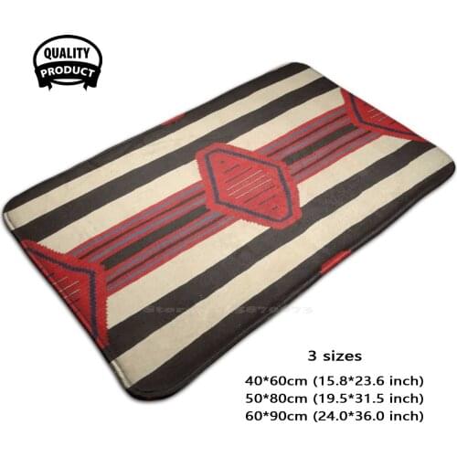 Navajo Blanket 1864 Scan Of Original Art Now Worth $40 000 3D Soft Non-Slip Mat Rug Carpet Foot Pad Original Indigenous Navajo