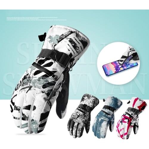 Professional Ski Gloves Touch Screen Fleece Winter Warm Snowboard Gloves Ultralight Waterproof Motorcycle Thermal outdoor gloves