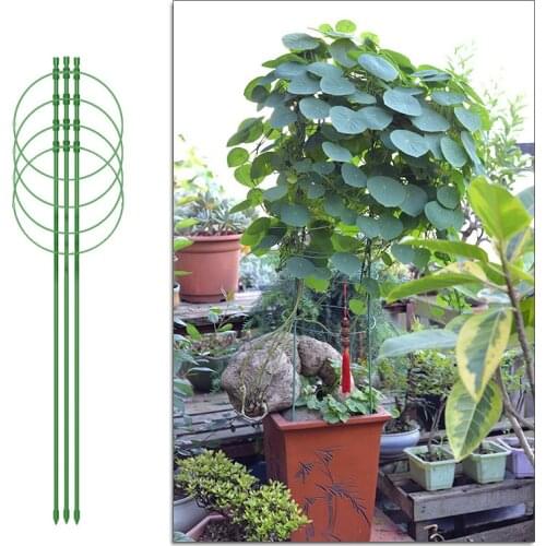 Durable Vine Climbing Rack45/60/75cm Glass Fiber Plant Support Frame Garden Balcony Plant Flower Vegetables Trellis Bracket