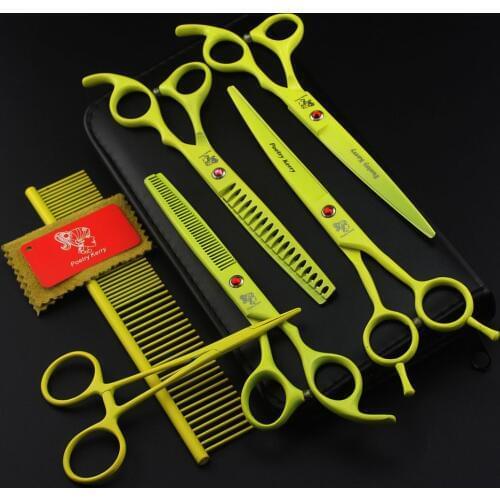 Poetry Kerry Professional Pet Grooming Scissors Set 7 Inch.Dog Grooming Shears,Scissors For Dog Grooming,Makas