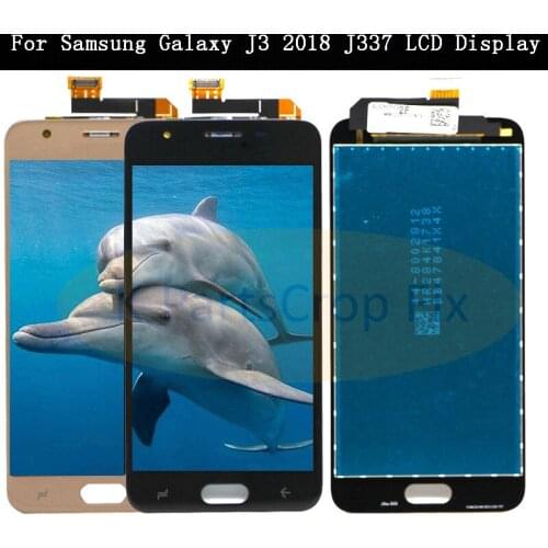 Tested J337 LCD For Samsung Galaxy J3 2018 J337 J337P J337T SM-J337 LCD Display Touch Screen Digitizer Assembly Replacement